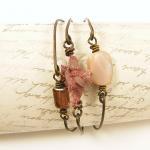 Stackable Bangle Bracelets - Pink Mauve Brown