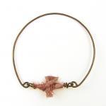 Stackable Bangle Bracelets - Pink Mauve Brown